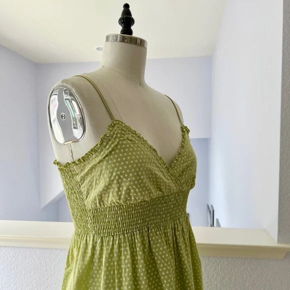 Polka Dot Cotton Sundress with Smocking - Picture 6 of 7